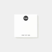 Eenvoudige Logo Tekst Zakelijke Promotie Post-it® Notes (Voorkant)
