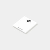 Eenvoudige Logo Tekst Zakelijke Promotie Post-it® Notes (Schuin)