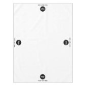 Eenvoudige Logo Tekst Zakelijke Promotionele Hande Tafelkleed (Voorkant)