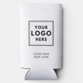 Eenvoudige logo tekstbedrijf seltzer blikjeskoeler (Achterkant)