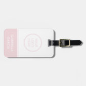 Eenvoudige Logo van bedrijf Bagagelabel (Voorkant horizontaal)