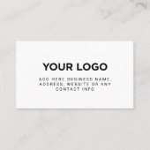 Eenvoudige Logo van bedrijf Visitekaartje (Voorkant)