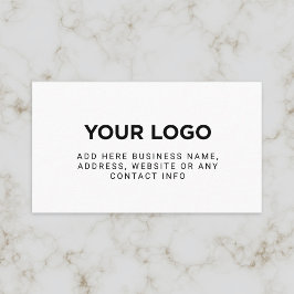 Eenvoudige Logo van bedrijf Visitekaartje