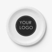 Eenvoudige Logo van het Bedrijf van de Bedrijfs va Papieren Bordje (Voorkant)