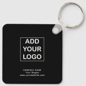 Eenvoudige Logo van het Bedrijf van de Bedrijfs va Sleutelhanger (Achterkant)