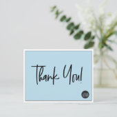 Eenvoudige Logo van het Bedrijf van de Douane Dank Briefkaart (Staand voorkant)