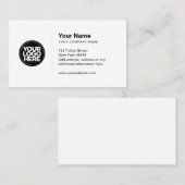 Eenvoudige Logo van het bedrijf Visitekaartje (Voorkant / Achterkant)