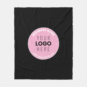 Eenvoudige logo-vervanging & bewerkbare tekst Ro Fleece Deken