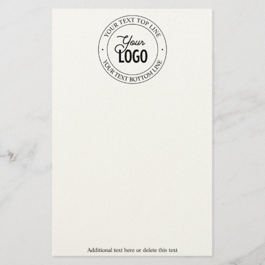 Eenvoudige logo-vervanging en aanpasbare tekst briefpapier (Voorkant)