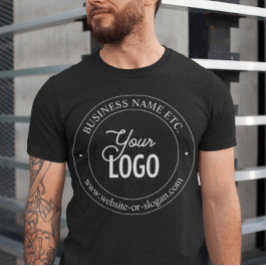 Eenvoudige logo-vervanging en aanpasbare tekst t-shirt