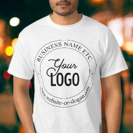 Eenvoudige logo-vervanging en aanpasbare tekst t-shirt