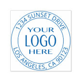 Eenvoudige logo-vervanging en aanpasbare tekst  zelfinktende stempel (Design)