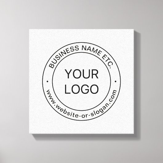 Eenvoudige Logo-vervanging en bewerkbare tekst | G Canvas Afdruk (Voorkant)