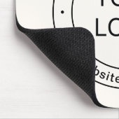 Eenvoudige Logo-vervanging en bewerkbare tekst | G Muismat (Hoek)