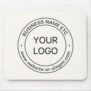 Eenvoudige Logo-vervanging en bewerkbare tekst   G Muismat