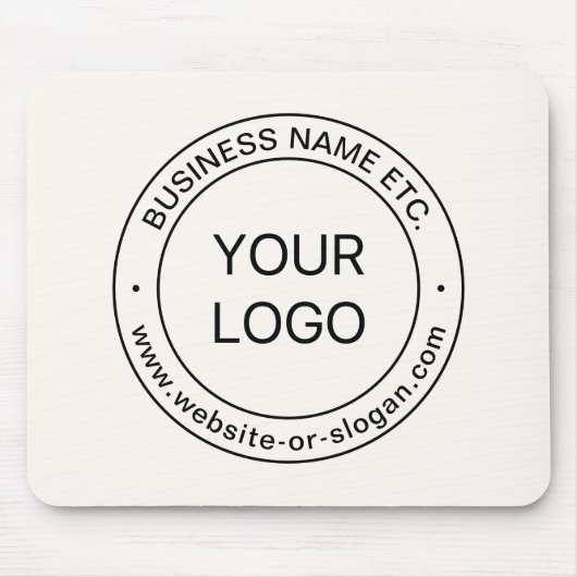 Eenvoudige Logo-vervanging en bewerkbare tekst | G Muismat (Voorkant)