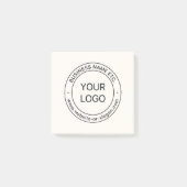 Eenvoudige Logo-vervanging en bewerkbare tekst | G Post-it® Notes (Voorkant)