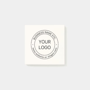 Eenvoudige Logo-vervanging en bewerkbare tekst G Post-it® Notes