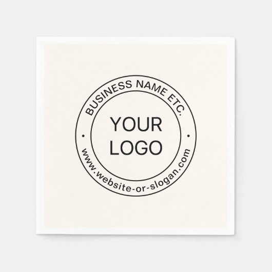 Eenvoudige Logo-vervanging en bewerkbare tekst | G Servet (Voorkant)