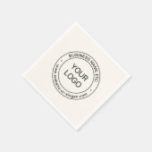 Eenvoudige Logo-vervanging en bewerkbare tekst | G Servet (Hoek)