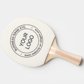 Eenvoudige Logo-vervanging en bewerkbare tekst | G Tafeltennisbatje (Zijkant)