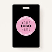 Eenvoudige Logo-vervanging en bewerkbare tekst | R Badge (Voorkant)