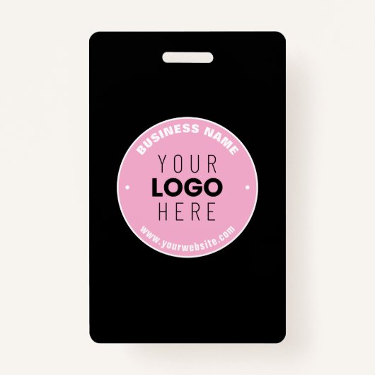 Eenvoudige Logo-vervanging en bewerkbare tekst | R Badge (Voorkant)