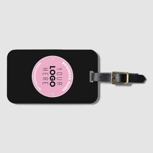 Eenvoudige Logo-vervanging en bewerkbare tekst | R Bagagelabel (Voorkant (horizontaal))