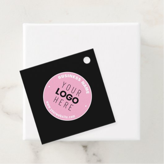 Eenvoudige Logo-vervanging en bewerkbare tekst | R Bedankjes Labels (In situ)