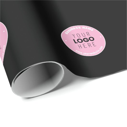 Eenvoudige Logo-vervanging en bewerkbare tekst | R Cadeaupapier (Rol Hoek)