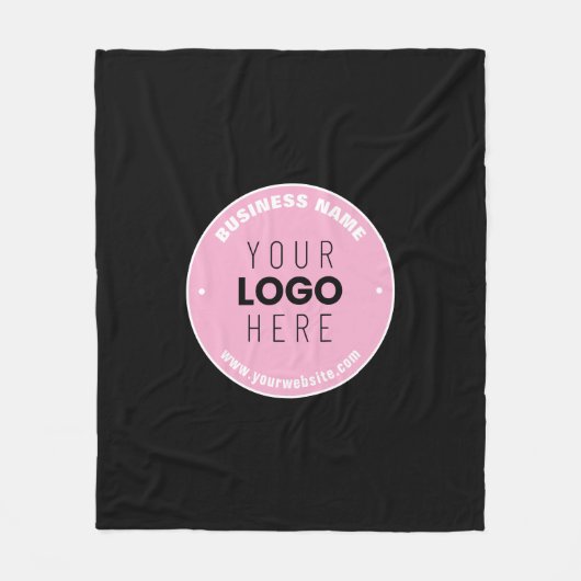 Eenvoudige Logo-vervanging en bewerkbare tekst | R Fleece Deken (Voorkant)