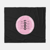 Eenvoudige Logo-vervanging en bewerkbare tekst | R Fleece Deken (Voorkant (Horizontaal))