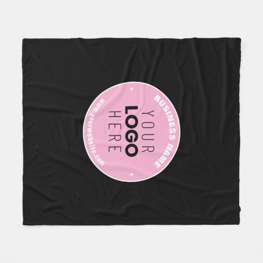 Eenvoudige Logo-vervanging en bewerkbare tekst | R Fleece Deken (Voorkant (Horizontaal))