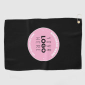 Eenvoudige Logo-vervanging en bewerkbare tekst | R Golfhanddoek (Horizontaal)