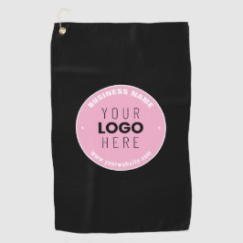 Eenvoudige Logo-vervanging en bewerkbare tekst | R Golfhanddoek