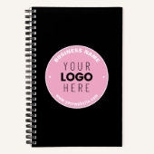 Eenvoudige Logo-vervanging en bewerkbare tekst | R Notitieboek (Voorkant)