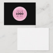 Eenvoudige Logo-vervanging en bewerkbare tekst | R Notitiekaartje (Voorkant / Achterkant)