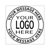 Eenvoudige Logo-vervanging en vetgedrukte  tekst Rubberstempel (Afrduk)