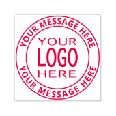 Eenvoudige Logo-vervanging en vetgedrukte  tekst Zelfinktende Stempel (Design)