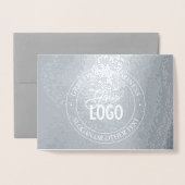 Eenvoudige Logo Vervanging (gebruik een logo met w Folie Kaarten (Voorkant met envelop)