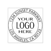 Eenvoudige Logo vervanging &  tekst Rubberstempel (Afrduk)