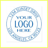 Eenvoudige Logo vervanging &  tekst Zelfinktende Stempel