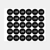 Eenvoudige Logo Vervanging | Zwart of Eigen Kleur Labels (Vel)