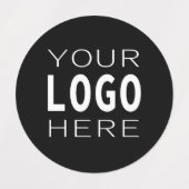 Eenvoudige Logo Vervanging | Zwart of Eigen Kleur Labels (Design 2)