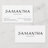 Eenvoudige Logo voor schone vormen Visitekaartje (Voorkant / Achterkant)