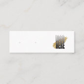 Eenvoudige Logo White Earning Display met QR-code Mini Visitekaartje (Voorkant)