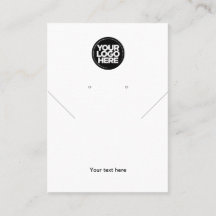 Eenvoudige Logo-whitetekaart met oormerken