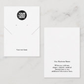 Eenvoudige Logo-whitetekaart met oormerken Visitekaartje (Voorkant / Achterkant)