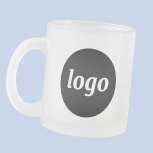Eenvoudige Logo Zakelijk Branding Promotie Matglas Koffiemok