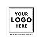 Eenvoudige logo zakelijke bedrijfswebsite rubberstempel (Afrduk)